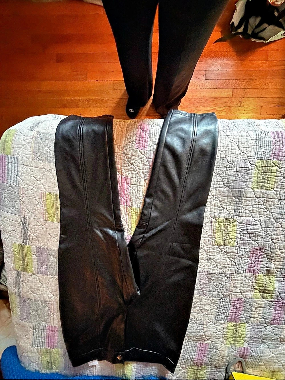 Black Faux Leather Leggings
